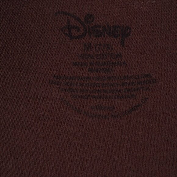 Vintage Retro Disney Minnie Womens T Shirt Size Medium 7/8 Fitted Mouse Scoop Br - Picture 8 of 8
